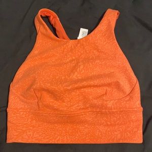 Lululemon Wunder Train High Neck Long Line Bra
